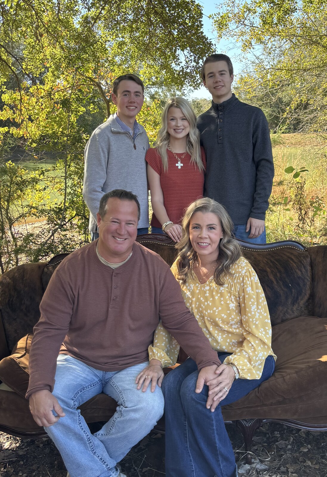 John Lambert with his wife Allison and their three children
